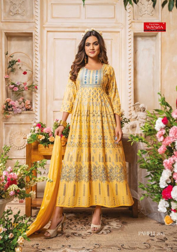 Wanna Paheli 2 Fancy Wear Anarkali Kurti With Dupatta Collection